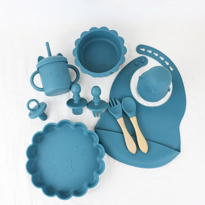 Personnaliser l'alimentation du bébé en silicone Plate à table avec plaque de section en silicone