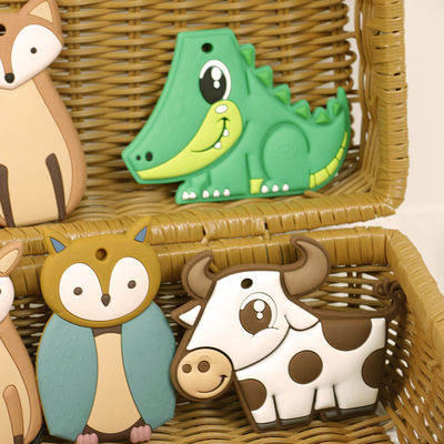 Matériel animal mou de catégorie comestible de silicone de Teether de bébé pour l'enfant en bas âge