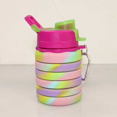 bouteille d'eau écologique du silicone 500ml pour le boire de voyage de sport