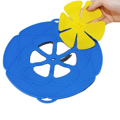Le pot multi de silicone de fonction couvrent l'anti flaque résistante à la chaleur pour la cuisine