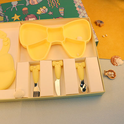 Ensemble incassable de silicone de voyage résistant à la chaleur de vaisselle pour camper et usage extérieur