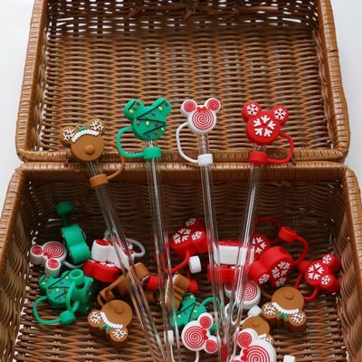 Fabrique en gros et personnalisé Full Silicone Bpa Grade alimentaire gratuit Silicone paille Topper Caps pour les pailles de boisson