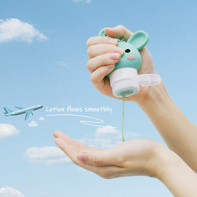 Commercialisation en gros de 90 ml Portable anti-fuite Container cosmétique compressable Kit de voyage Shampooing de silicone Bouteille de voyage pour les articles de toilette