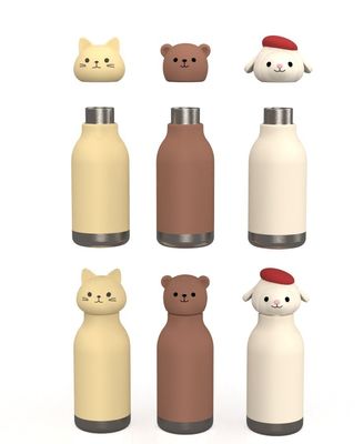 Logo de dessin animé personnalisé Coupe thermos en silicone remplacement de tampon Couvercles étanches aux éclaboussures Couvercles pour tasse