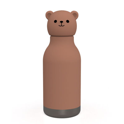 Design d'ours original personnalisé de qualité alimentaire Silicone 304 en acier inoxydable Enfants de retour à l'école anniversaire tasses d'eau pour enfants tasse d'entraînement