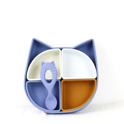 Cuillère de silicone de catégorie comestible de cuillère de bébé de nouveau venu avec les enfants écologiques d'enfant en bas âge alimentant à bébé la cuillère animale de silicone de style