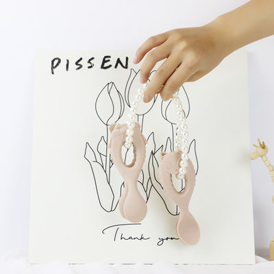 Cuillère de silicone de catégorie comestible de cuillère de bébé de nouveau venu avec les enfants écologiques d'enfant en bas âge alimentant à bébé la cuillère animale de silicone de style