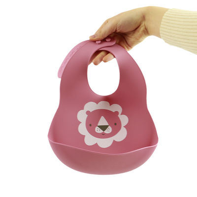 Bavoirs mignons de silicone de bébé nouveau-né avec le matériel écologique de receveur de miette