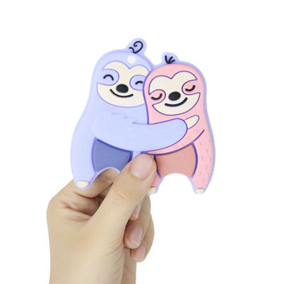 Silicone personnalisé par bébé coloré Teether avec le cheval Dino Shape de moutons