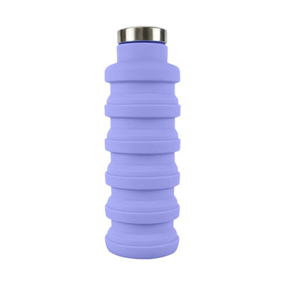 Doux de bouteille d'eau de silicone d'ODM d'OEM 500Ml pliable pour le fonctionnement