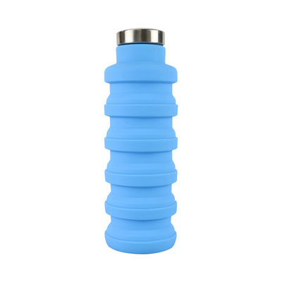 Doux de bouteille d'eau de silicone d'ODM d'OEM 500Ml pliable pour le fonctionnement