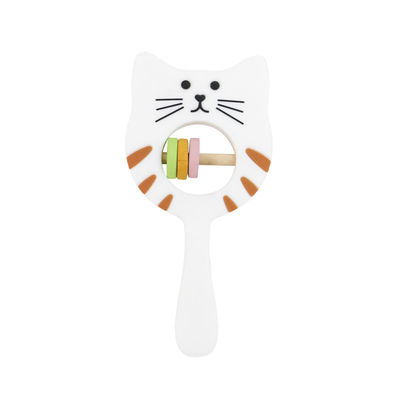 Hochet Teether de Kitty Shape Food Grade Silicone pour l'enfant en bas âge de bébé
