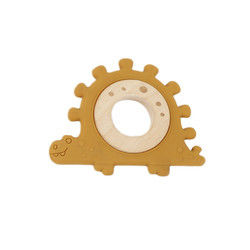 Bracelet en bois de jouets de couleur d'enfants multi de silicone pour le nourrisson