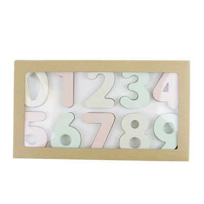 Puzzle s'exerçant éducatif de silicone, casse-tête d'enfant en bas âge de forme de nombre de l'Arabie