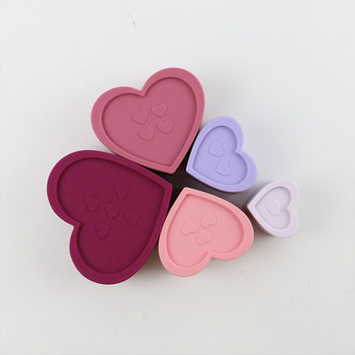 Silicone éducatif d'enfant en bas âge empilant des blocs avec la forme de fleur de coeur d'étoile
