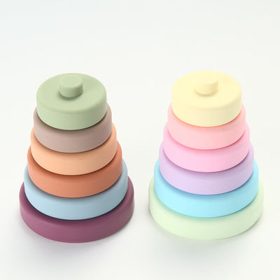 Jouets fonctionnels multi de silicone de bébé colorés avec le matériel écologique de catégorie médicale