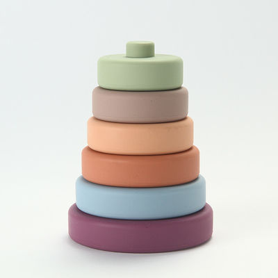Jouets fonctionnels multi de silicone de bébé colorés avec le matériel écologique de catégorie médicale