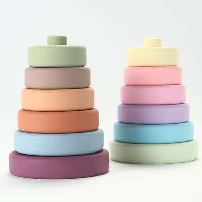 Jouets fonctionnels multi de silicone de bébé colorés avec le matériel écologique de catégorie médicale