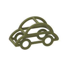 Le silicone de bébé de forme de voiture joue le matériel non-toxique multi de catégorie comestible de couleur