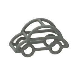 Le silicone de bébé de forme de voiture joue le matériel non-toxique multi de catégorie comestible de couleur