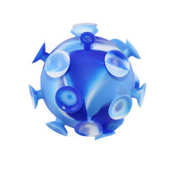La boule colorée multi de tasse d'aspiration de jouets de silicone de bébé pour des enfants font la fête