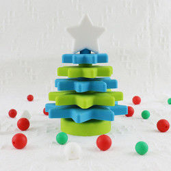 Babe Soft Silicone Stacking Rings bloque avec la forme d'arbre de Noël