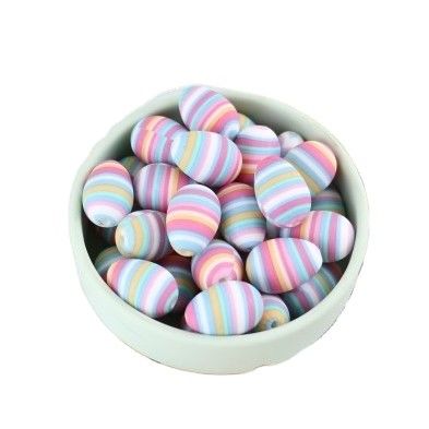 L'oeuf forment la perle de dentition de silicone de DIY masticable pour la fabrication de collier