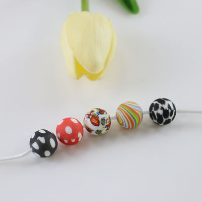 Perle de impression ronde BPA de dentition de silicone libre avec la taille de 12mm 15mm