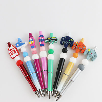 Perles libres de mastication de bébé de BPA, perles focales de silicone de catégorie comestible pour des stylos