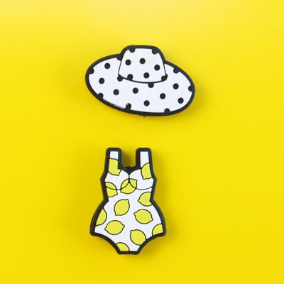 Perles faites sur commande de silicone de faire ses dents avec la forme de maillot de bain de bikini de lunettes de soleil d'été