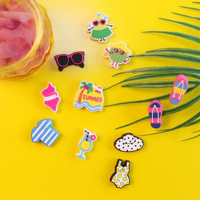 Perles faites sur commande de silicone de faire ses dents avec la forme de maillot de bain de bikini de lunettes de soleil d'été