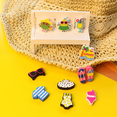 Perles faites sur commande de silicone de faire ses dents avec la forme de maillot de bain de bikini de lunettes de soleil d'été