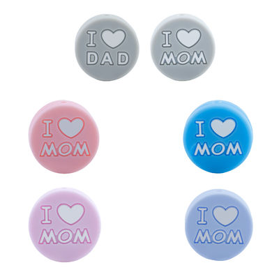 insipide inodore de silicone de 27mm de perle décorative de dentition pour des enfants de bébé