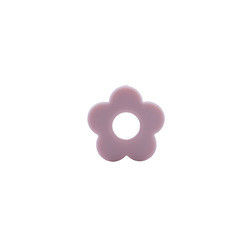 Perle de dentition en silicone avec trous de fleurs 4,5 cm pour collier à mâcher avec attache-sucette bricolage