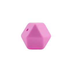 sécurité écologique de perle de dentition de silicone d'hexagone de 17mm masticable pour la dentition de bébé