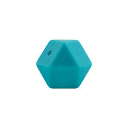 sécurité écologique de perle de dentition de silicone d'hexagone de 17mm masticable pour la dentition de bébé