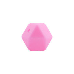 sécurité écologique de perle de dentition de silicone d'hexagone de 17mm masticable pour la dentition de bébé