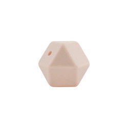 sécurité écologique de perle de dentition de silicone d'hexagone de 17mm masticable pour la dentition de bébé