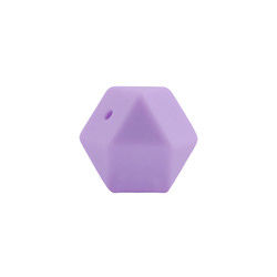 sécurité écologique de perle de dentition de silicone d'hexagone de 17mm masticable pour la dentition de bébé