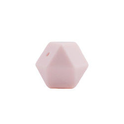 sécurité écologique de perle de dentition de silicone d'hexagone de 17mm masticable pour la dentition de bébé