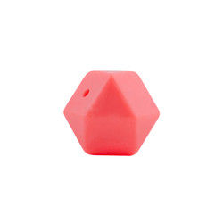 sécurité écologique de perle de dentition de silicone d'hexagone de 17mm masticable pour la dentition de bébé