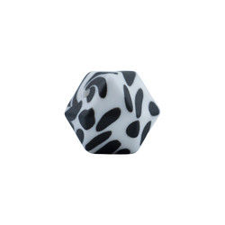 sécurité écologique de perle de dentition de silicone d'hexagone de 17mm masticable pour la dentition de bébé