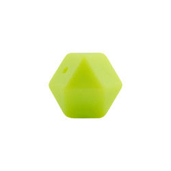 sécurité écologique de perle de dentition de silicone d'hexagone de 17mm masticable pour la dentition de bébé