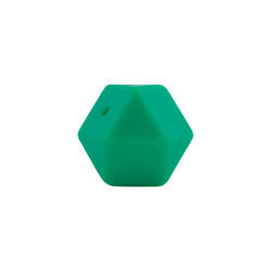 sécurité écologique de perle de dentition de silicone d'hexagone de 17mm masticable pour la dentition de bébé