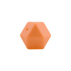 sécurité écologique de perle de dentition de silicone d'hexagone de 17mm masticable pour la dentition de bébé
