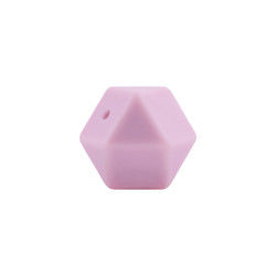 sécurité écologique de perle de dentition de silicone d'hexagone de 17mm masticable pour la dentition de bébé