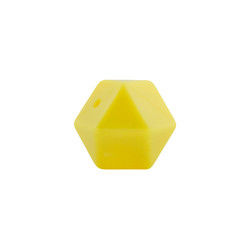 sécurité écologique de perle de dentition de silicone d'hexagone de 17mm masticable pour la dentition de bébé