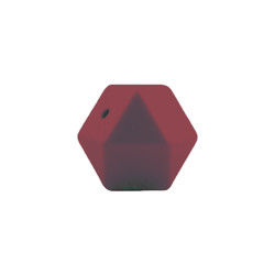 sécurité écologique de perle de dentition de silicone d'hexagone de 17mm masticable pour la dentition de bébé
