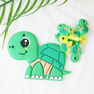 Perles animales de petit silicone, bébé Teether de perles de silicone pour le bracelet de chaînes de collier