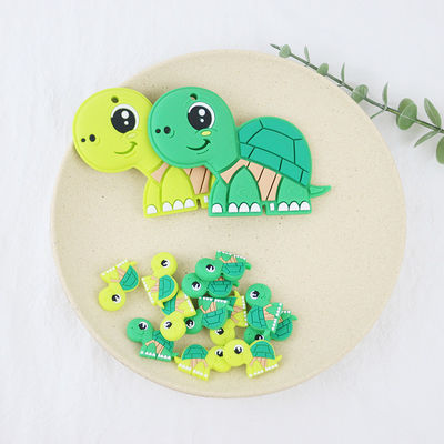 Perles animales de petit silicone, bébé Teether de perles de silicone pour le bracelet de chaînes de collier